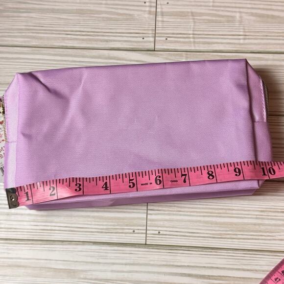 Hello Spring XOXO Zipper Pink and Purple  Makeup beauty Accessory Pouch - Picture 5 of 7